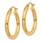 Gold Classics™ 10kt. Polished 23mm Tube Hoop Earrings - image 2
