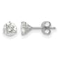 True Light(tm) 5.0mm Round Moissanite Martini Post Earrings - image 1