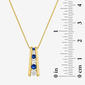 Gemstone Classics™ Lab Grown Sapphire Journey Ladder Pendant - image 2