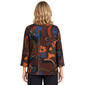 Womens Ali Miles 3/4 Sleeve Retro Floral Front Pocket Blouse - image 2