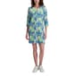 Womens Stella Parker 3/4 Sleeve Tropical UPF Shift Dress - image 2