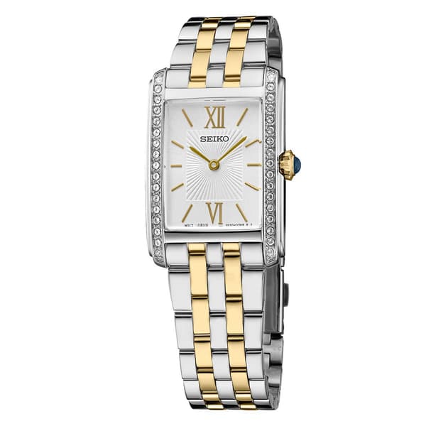 Womens Seiko Crystal Collection Two-Tone Watch - SWR093 - image 