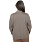Petite Alfred Dunner Regent Street Herringbone Bomber Jacket - image 2