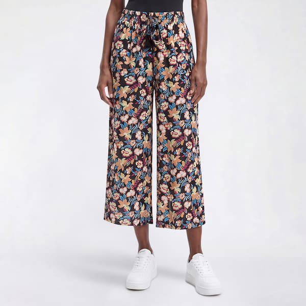 Plus Size Preswick & Moore(R) Pull On Floral Gauze Cropped Palazzo - image 