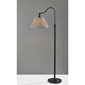 Adesso Shiloh Floor Lamp with Soft Pleated Oatmeal Linen Shade - image 8