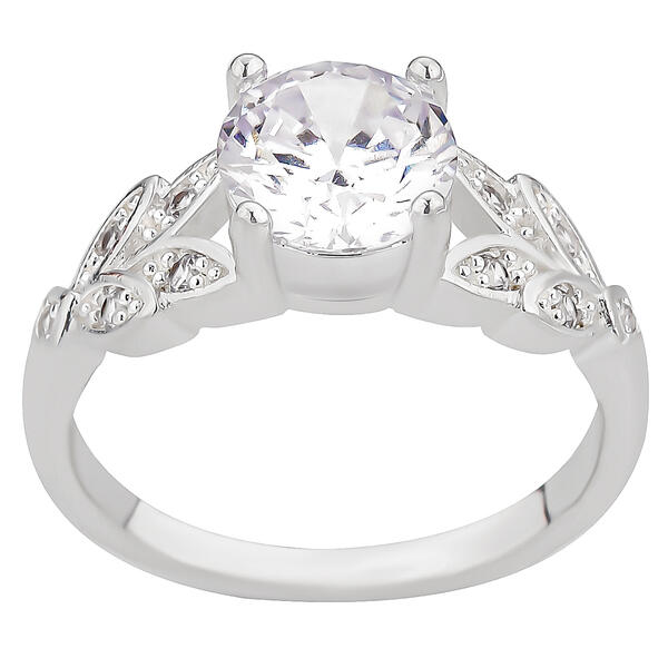 Ashley Cooper&#40;tm&#41; Sterling Silver Cubic Zirconia Engagement Ring - image 