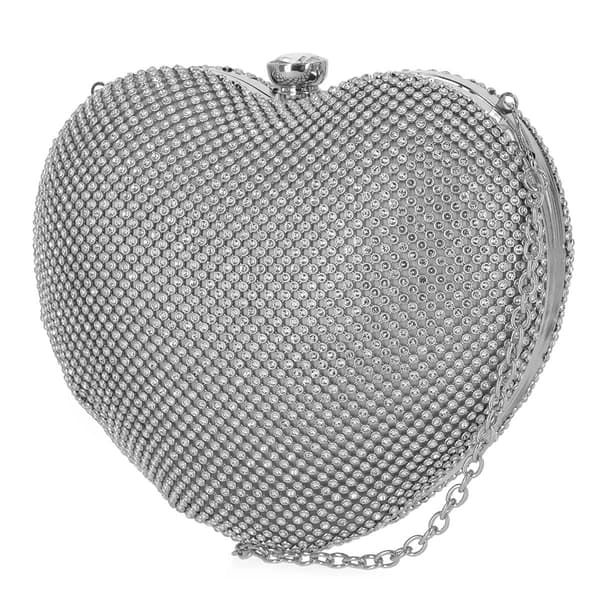 Jessica McClintock Gail Heart Clutch Evening Bag