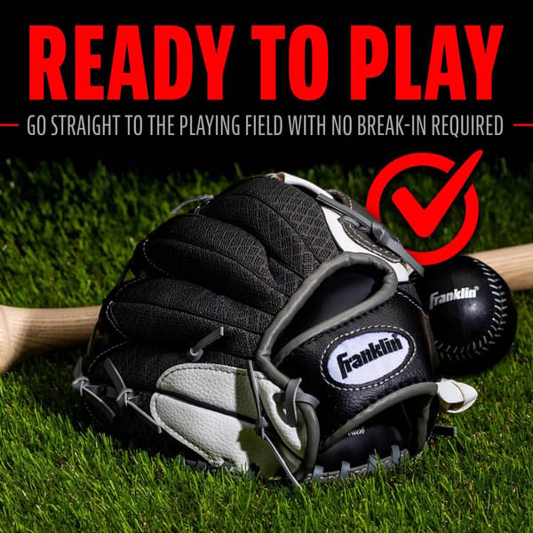 Franklin® 9.5in. MESHTEK Gloves & Ball - Black