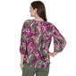 Womens Ruby Rd. Sedona Escape Tropical Tassel Neck Blouse - image 2