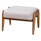 Baxton Studio Jeanine Japandi Wood Ottoman Footstool - image 1