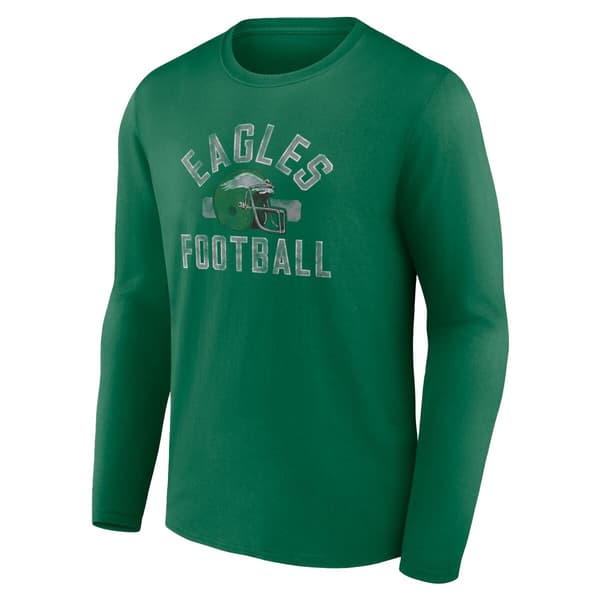 Mens Fanatics Long Sleeve Eagles Football Helmet Tee - image 
