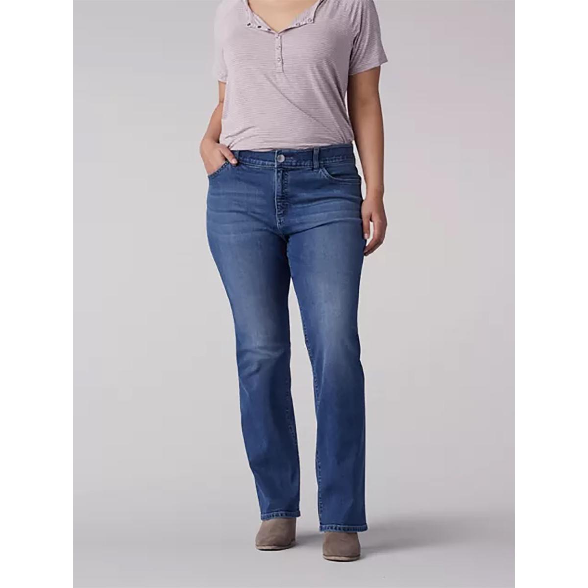 Plus Size Lee® Regular Fit Flex Motion Bootcut Jeans -...