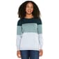 Plus Size Retrology Color Block Crew Neck Sweater - image 1