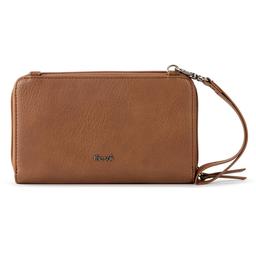 The Sak Iris Large Crochet Smartphone Crossbody - Bamboo Static