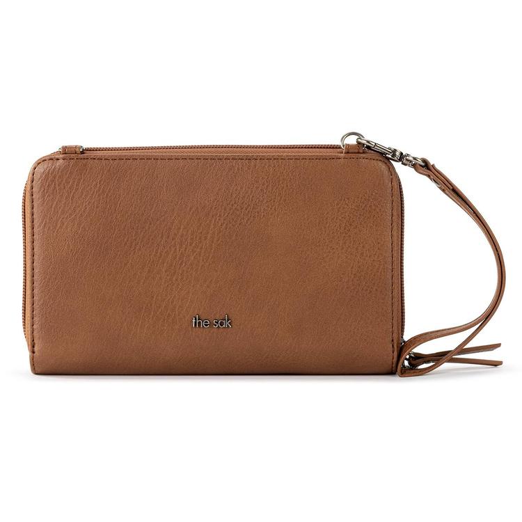 The Sak Iris Large Crochet Smartphone Crossbody - Bamboo Static