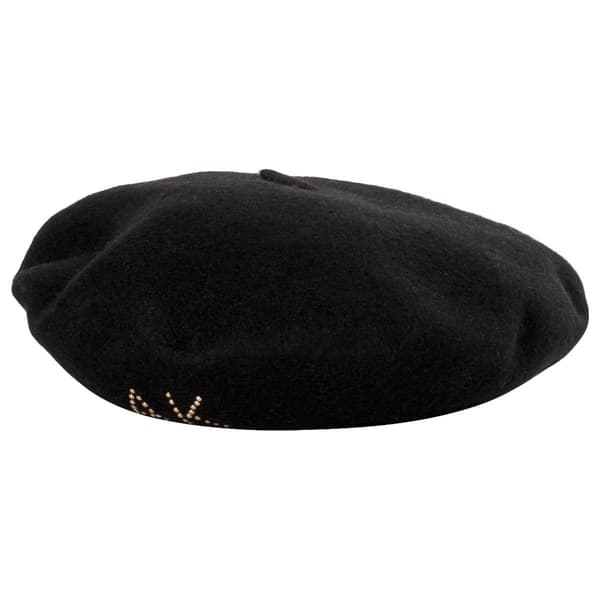 Womens Anne Klein Bow Studded Beret - image 