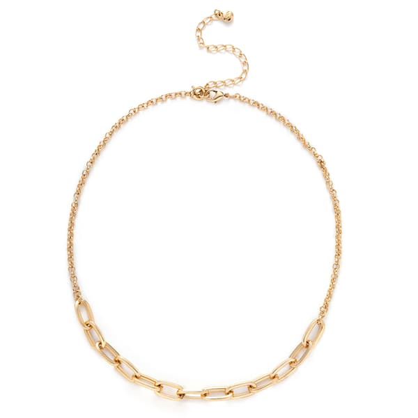 Wearable Art 18in. Gold-Tone Chain Link Necklace - image 