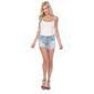 Womens White Mark Mid Ripped Stretch Denim Shorts - image 2
