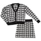 Girls &#40;7-12&#41; Paisley Lane Heart Stripes Knit Cardigan & Skirt Set - image 1