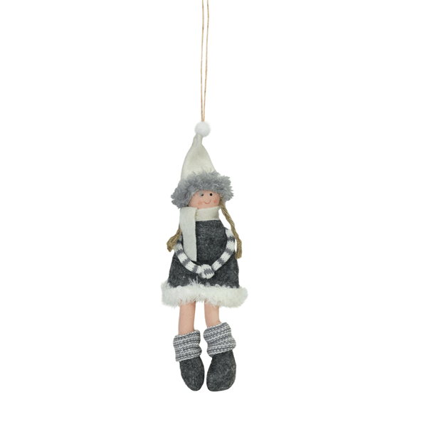 Northlight 4ct. Girls with Scarves Christmas Doll Ornaments