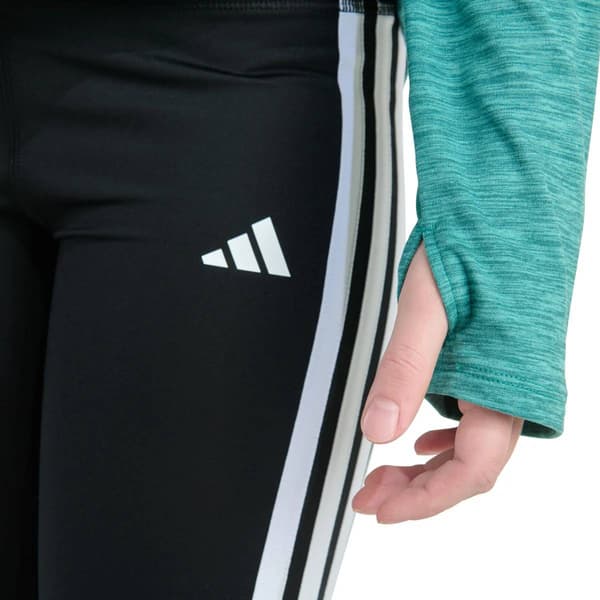 Girls (7-16) adidas® Long Sleeve Mélange Hooded Top