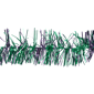Northlight 12ft. Blue & Green Shiny Tinsel Christmas Garland - image 5