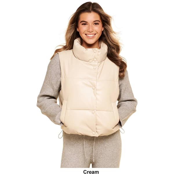 Juniors Love Tree Pleather Faux Leather Vest