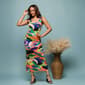 Womens 24/7 Comfort Apparel Multicolor Tank Casual Maxi Dress - image 4