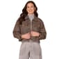 Womens Democracy Patch Pocket Fray Hem Cropped Jacket - image 1