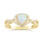 10kt. Gold Trillion Opal Ring - image 1