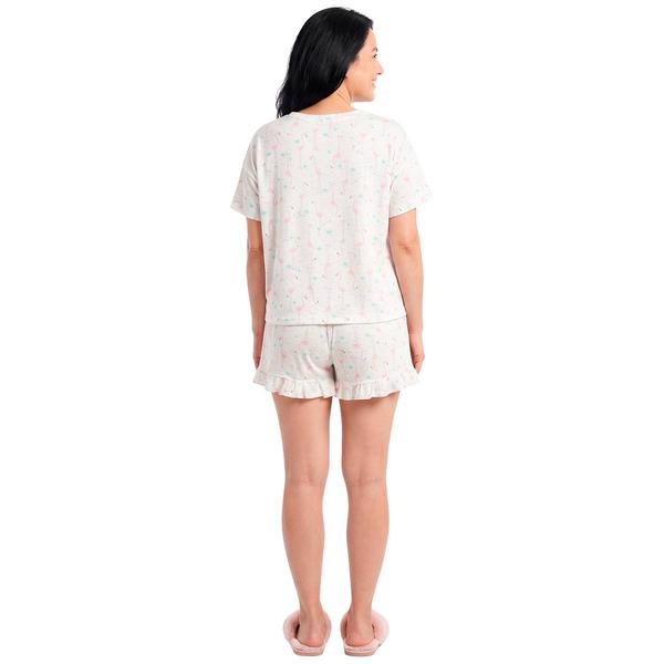 Womens HUE Flamingo Printed Oversize Pajama Set