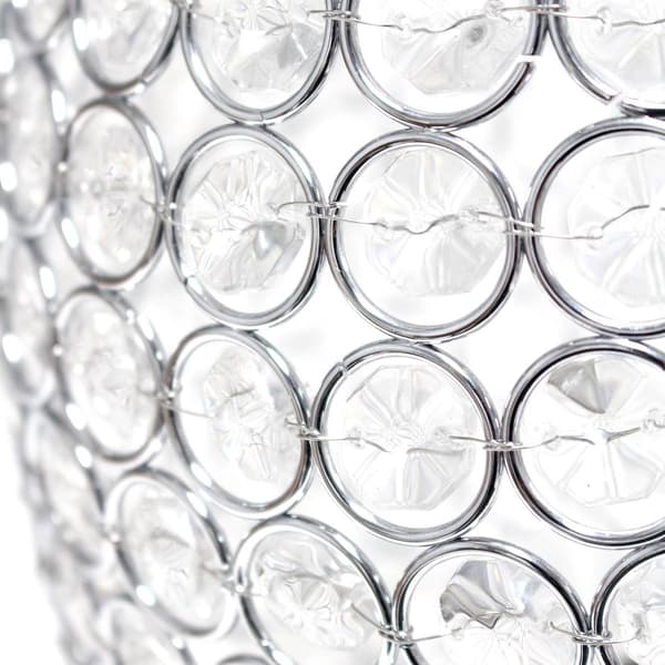 Elegant Designs Elipse Crystal Curved Uplight Table Lamp