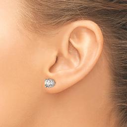 Pure Fire 14kt White Gold 2ctw. Certified Diamond Screw Earrings