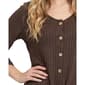 Womens NY Collection 3/4 Sleeve Knit Button Down Tie Front Blouse - image 4