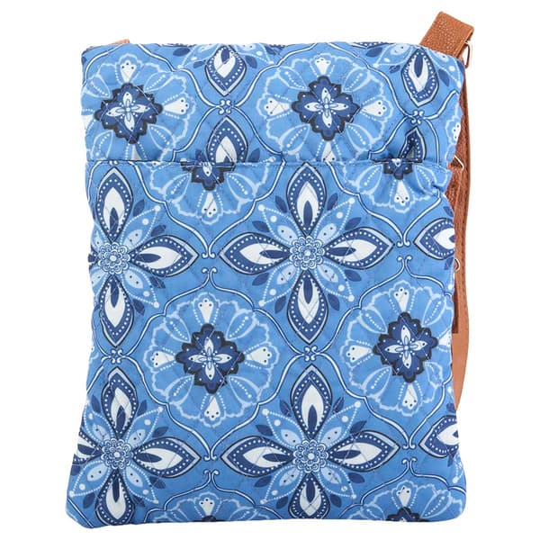 Stone Mountain Quilted Lockport Baroque Crossbody - Denim