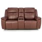 Kendall Dual Reclining Power Leather Loveseat with Console - image 1