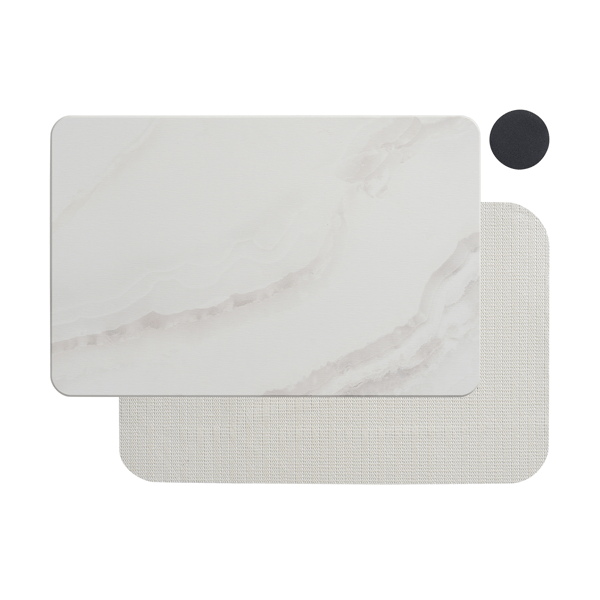 VCNY Home White Marble Diatomite Bath Mat