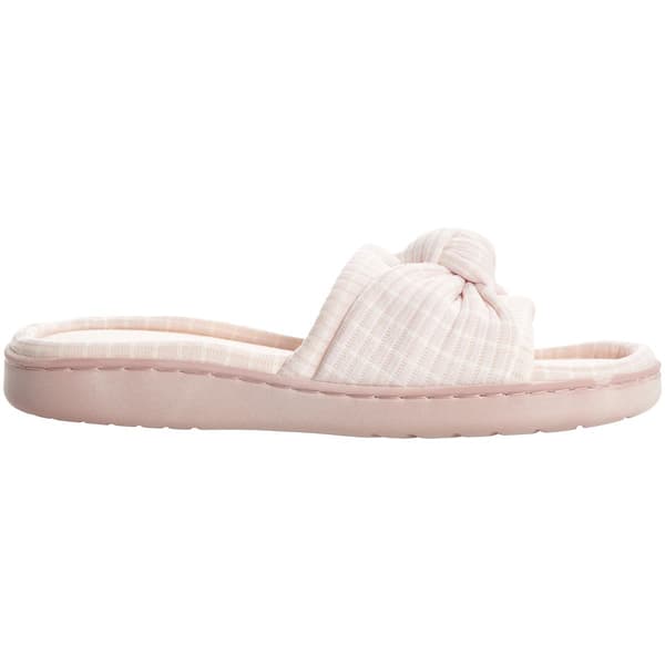 Womens Ella & Joy Gingham Knot Slide Slippers