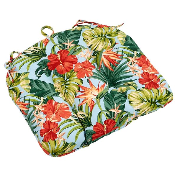 Jordan Manufacturing Knife Edge Seat Cushion - Aqua/Dark Coral - image 