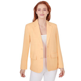Womens Skye''s The Limit Soft Side Solid Long Sleeve Blazer