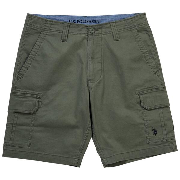 Mens U.S. Polo Assn.&#40;R&#41; Solid Twill Cargo Shorts - image 