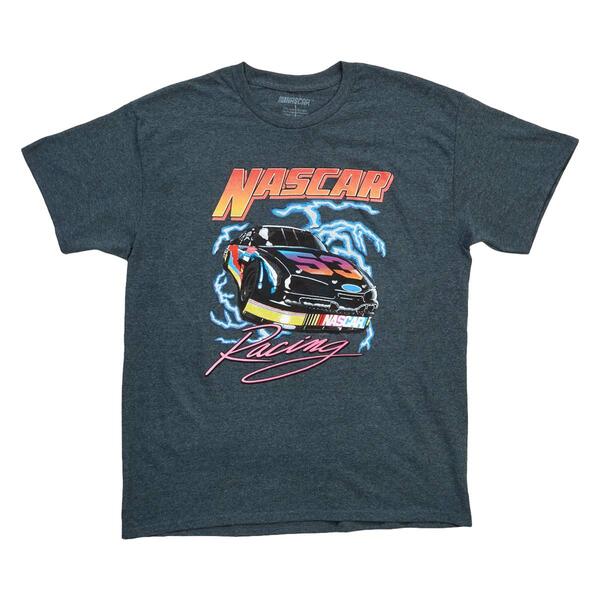 Young Mens Short Sleeve NASCAR Racing Graphic Tee - image 