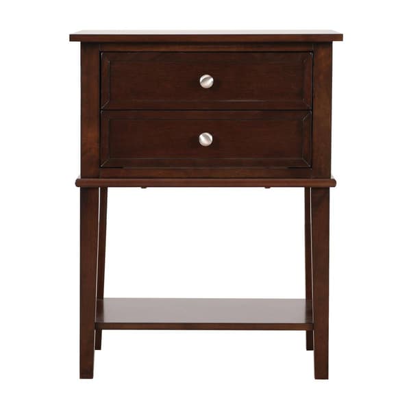 Passion Furniture Newton 2-Drawer Nightstand