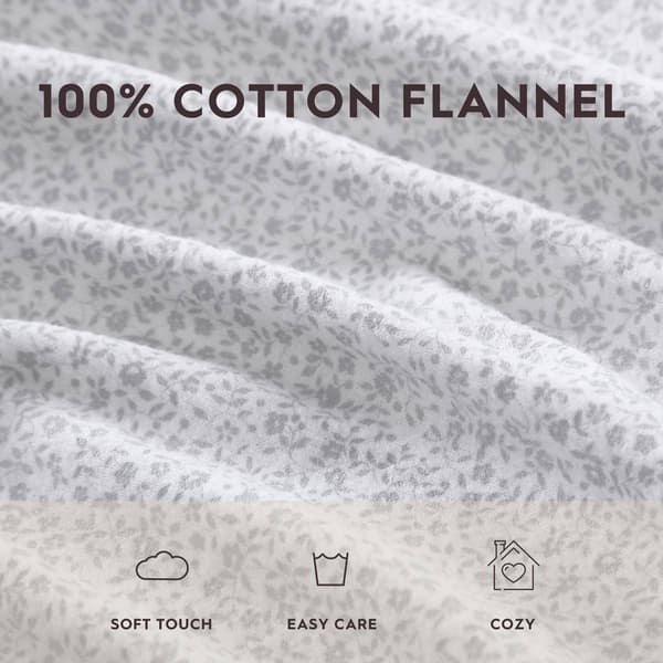 Laura Ashley Chelsie Vine Cotton Flannel Sheet Set