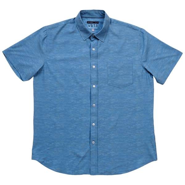 Young Mens VSTR Marled Heather Button Down Shirt - image 