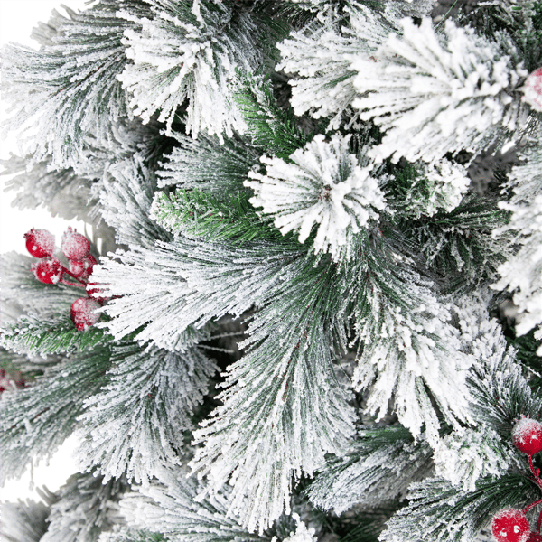 Northlight 6.5ft. Full Flocked Fairfield Fir Christmas Tree