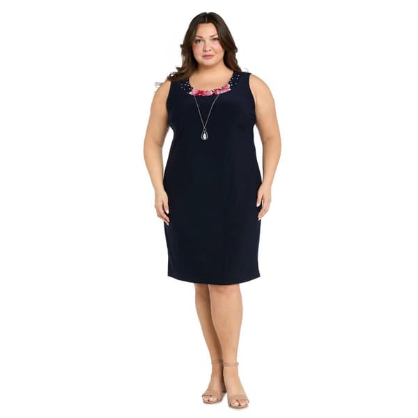 Plus Size R&M Richards Floral Polka Dot Jacket Dress