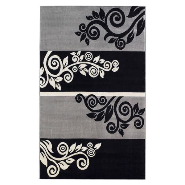 Linon Capri Noir Area Rug - 6x9 - image 