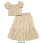 Girls &#40;7-16&#41; Sweet Butterfly&#174; 2pc. Stripe Smocked Top & Skirt Set - image 2