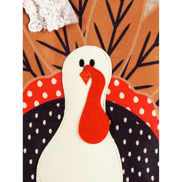 Evergreen Turkey Burlap Door Decor